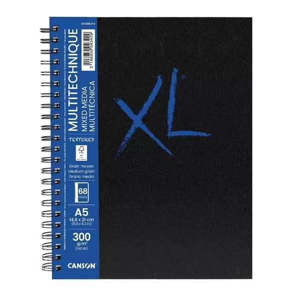 XL Book Mix. Media skicák kr.vazba 60l LG 160g - varianty Canson