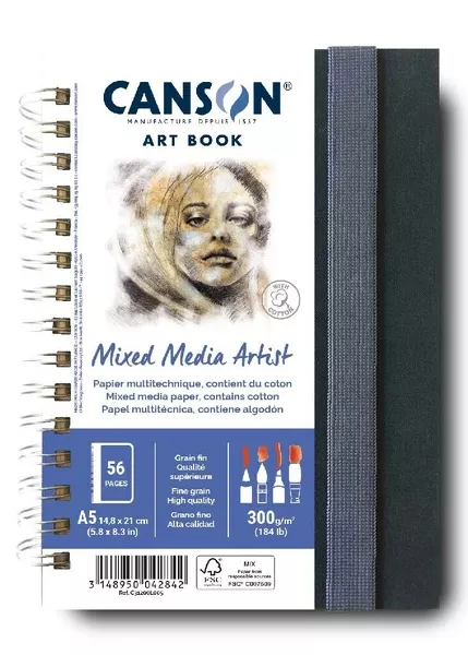 XL Book Mix.Med.Art. skicák kr.vaz. 28l GF 300g - varianty Canson