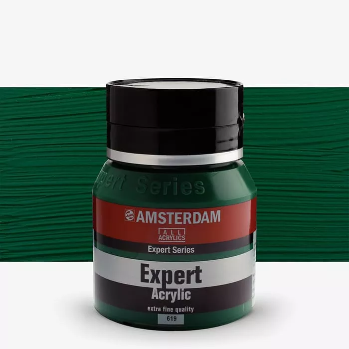 Akryl Amsterdam Expert 400ml - různé odstíny - 619 Perm. Green Deep