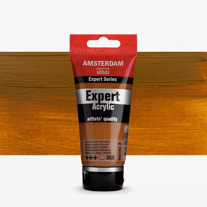 Akryl Amsterdam Expert 75 ml - varianty - 265 Transp. Ox. Yellow