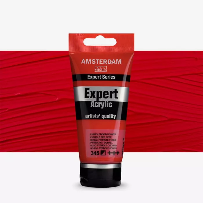 Akryl Amsterdam Expert 75 ml - varianty - 345 Pyrrole Red Deep