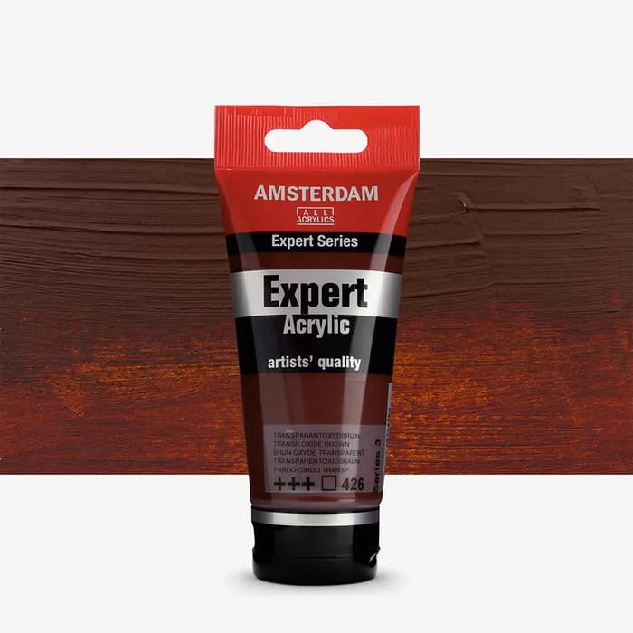 Akryl Amsterdam Expert 75 ml - varianty - 426 Trans. Ox. Brown