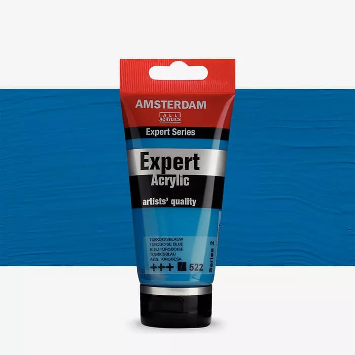 Akryl Amsterdam Expert 75 ml - varianty - 522 Turq.Blue