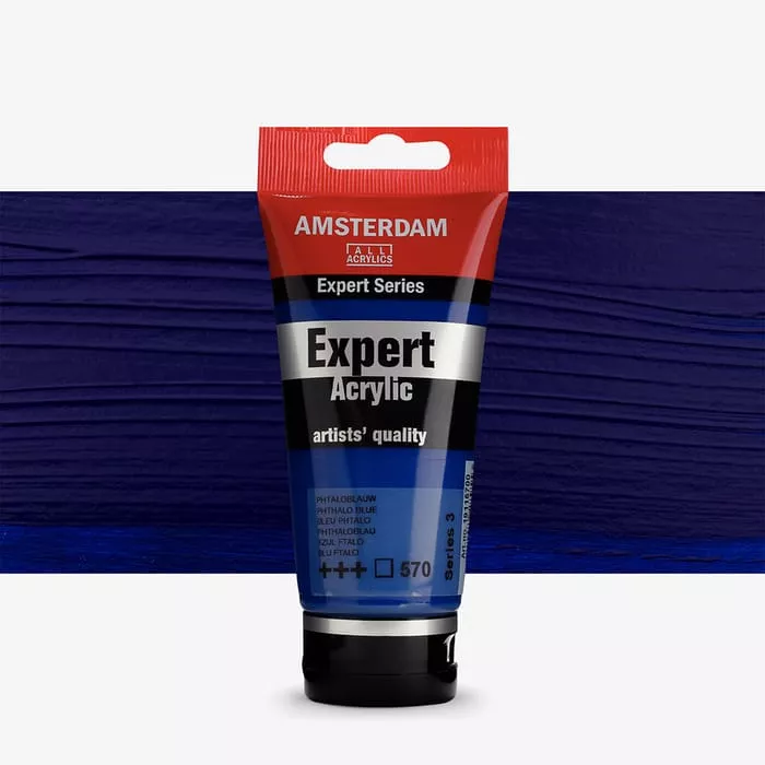 Akryl Amsterdam Expert 75 ml - varianty - 570 Phthalo Blue