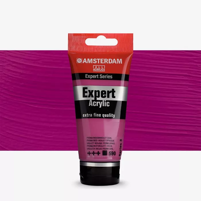 Akryl Amsterdam Expert 75 ml - varianty - 590 Perm. Red Violet OP