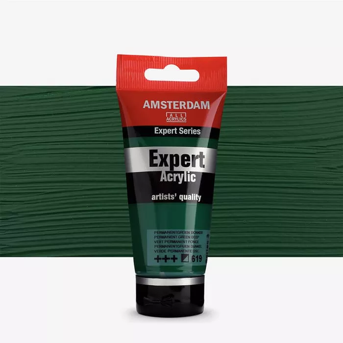 Akryl Amsterdam Expert 75 ml - varianty - 619 Perm. Green Deep