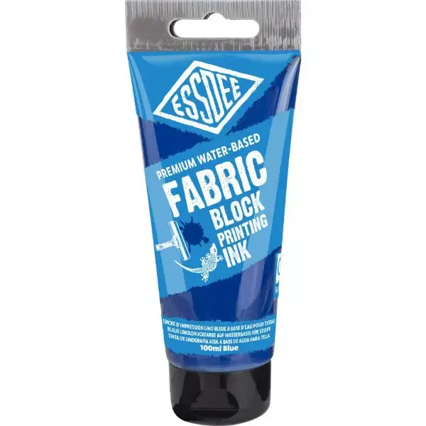 Barva na linoryt TEXTILNÍ 100 ml - varianty - Linoryt barva na textil - modrá 100ml ESSDEE