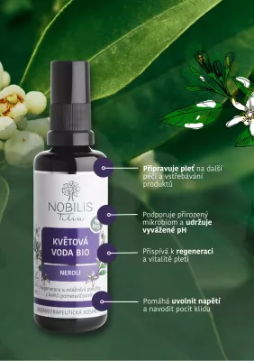 Květová voda BIO Neroli 50 ml Nobilis Tilia Květová voda BIO Neroli 50 ml Nobilis Tilia
