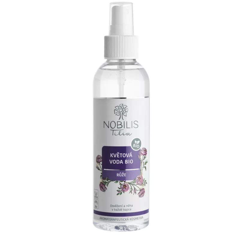 Květová voda BIO Růže 200 ml Nobilis Tilia