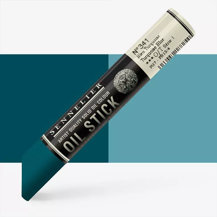 Oil Stick Sennelier 38ml - varianty - Oil stick Medium size S1 - 341 Turquoise blue