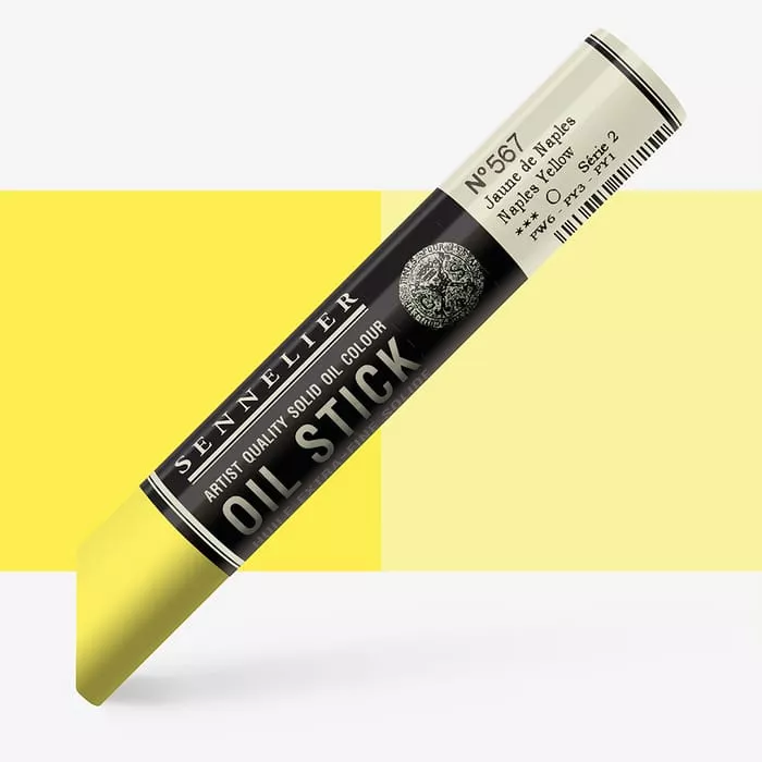 Oil Stick Sennelier 38ml - varianty - Oil stick Medium size S1 - 567 Naples yellow
