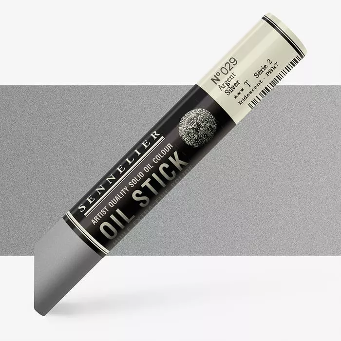 Oil Stick Sennelier 38ml - varianty - Oil stick Medium size S2 - 029 Silver