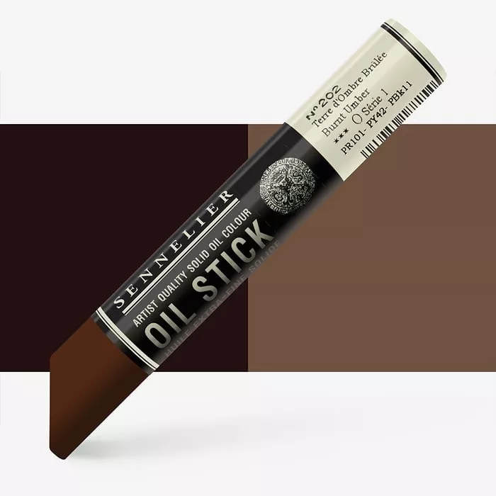 Oil Stick Sennelier 38ml - varianty - Oil stick Medium size S1 - 202 Burnt umber