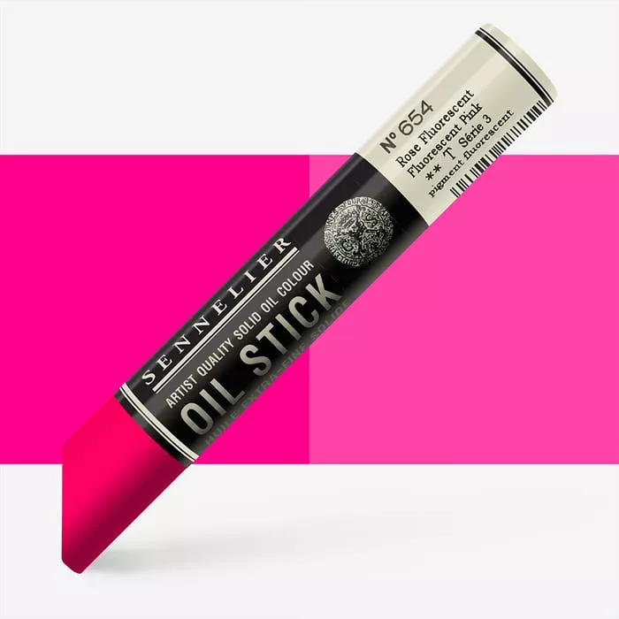 Oil Stick Sennelier 38ml - varianty - Oil stick Medium size S3 - 654 Fluorescent Pink