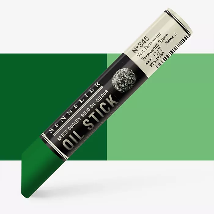 Oil Stick Sennelier 38ml - varianty - Oil stick Medium size S3 - 845 Permanent Green