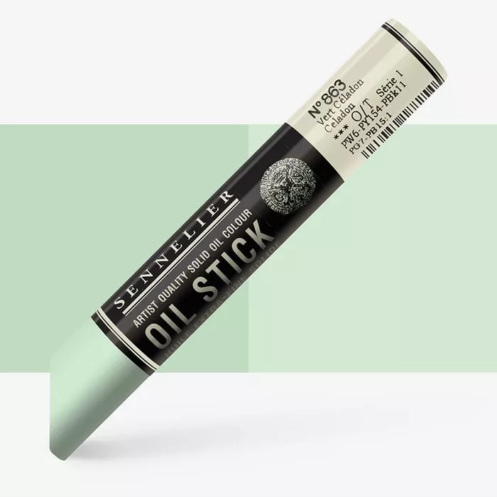 Oil Stick Sennelier 38ml - varianty - Oil stick Medium size S1 - 863 Celadon