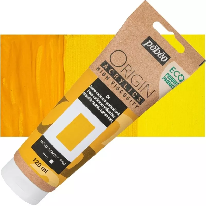 ORIGIN Acrylics (Pébéo) 120ml - varianty - 04 Deep Cadmium Yellow Hue Pebeo