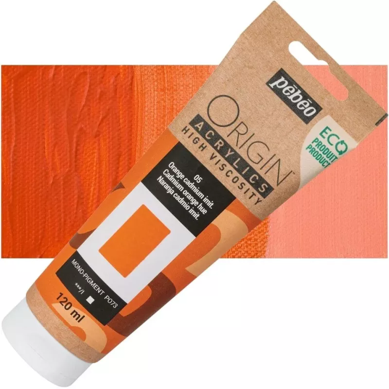 ORIGIN Acrylics (Pébéo) 120ml - varianty - 05 Cadmium Orange Hue Pebeo