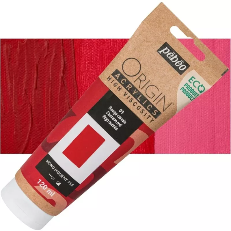 ORIGIN Acrylics (Pébéo) 120ml - varianty - 09 Carmine Red Pebeo