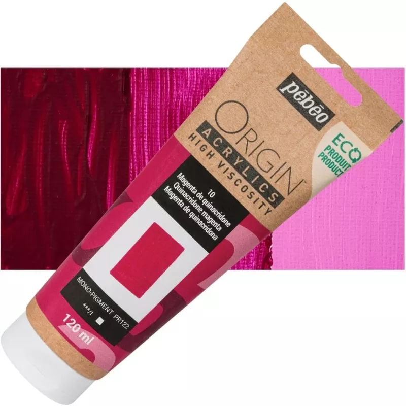 ORIGIN Acrylics (Pébéo) 120ml - varianty - 10 Quinacridone Magenta Pebeo