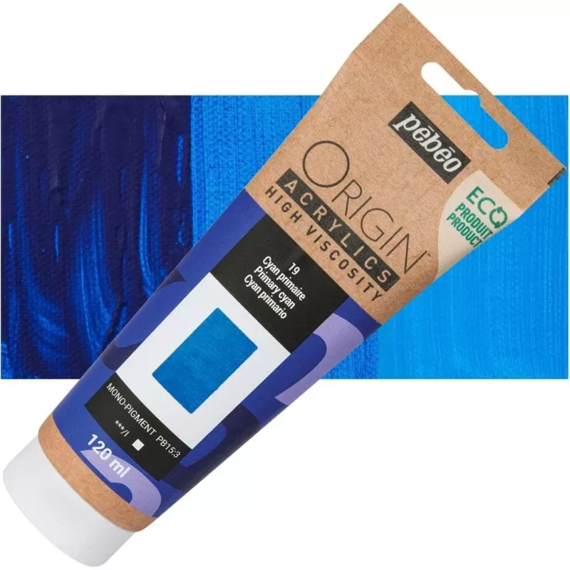 ORIGIN Acrylics (Pébéo) 120ml - varianty - 19 Primary Cyan Pebeo