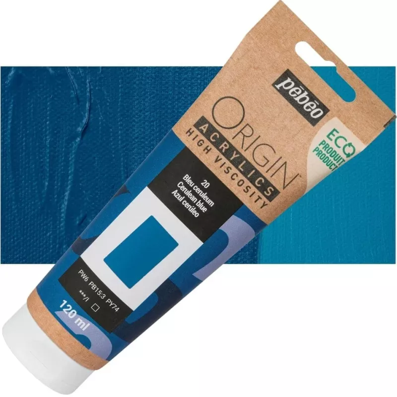 ORIGIN Acrylics (Pébéo) 120ml - varianty - 20 Cerulean Blue Pebeo