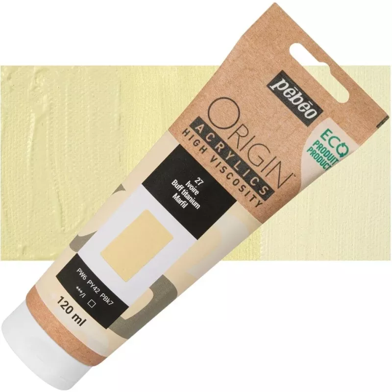 ORIGIN Acrylics (Pébéo) 120ml - varianty - 27 Buff Titanium Pebeo