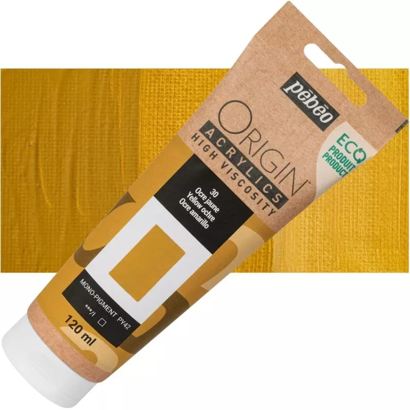 ORIGIN Acrylics (Pébéo) 120ml - varianty - 30 Yellow Ochre Pebeo