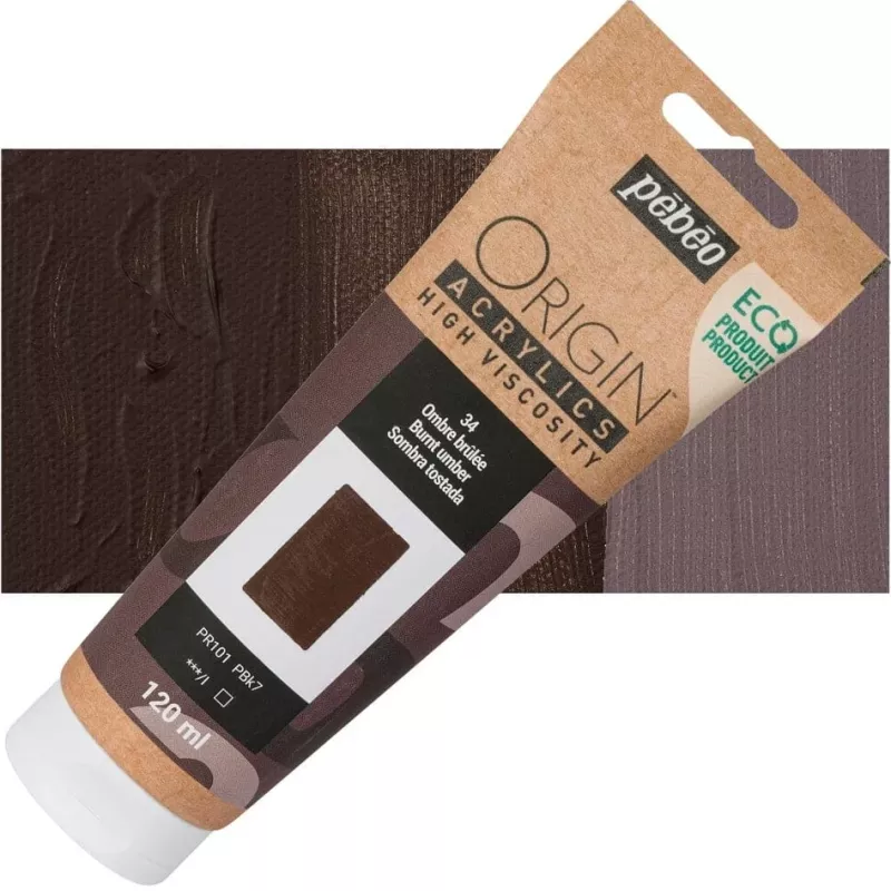 ORIGIN Acrylics (Pébéo) 120ml - varianty - 34 Burnt Umber Pebeo
