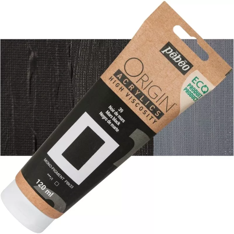 ORIGIN Acrylics (Pébéo) 120ml - varianty - 39 Mars Black Pebeo