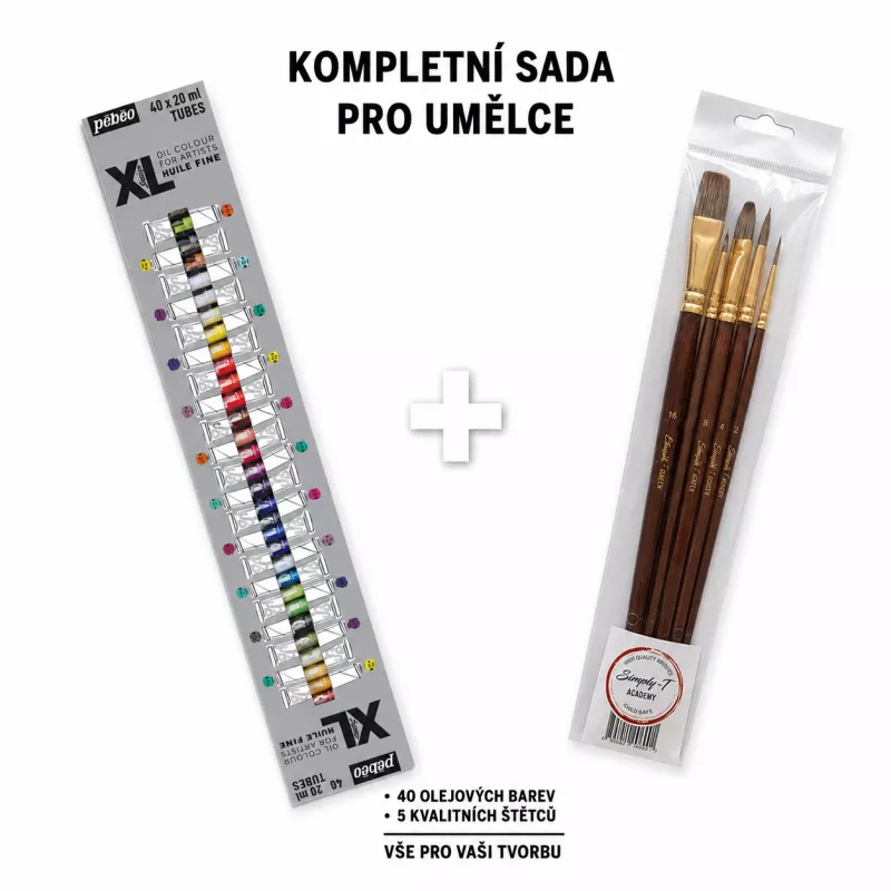 Sada olejových barev (Pébéo) - 40x20ml Pebeo