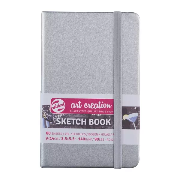 Skicák Art Creat. v pevné vazbě stříbrný 140g - varianty Art Creation