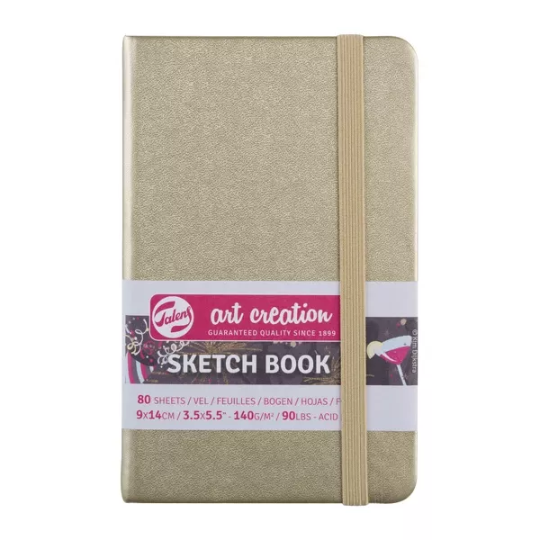 Skicák Art Creat. v pevné vazbě zlatý 140g - varianty Art Creation