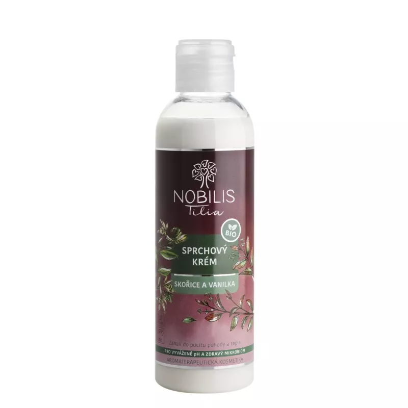 Sprchový krém Skořice a vanilka 200 ml Nobilis Tilia
