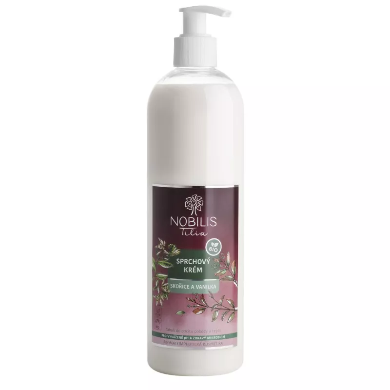 Sprchový krém Skořice a vanilka 500 ml Nobilis Tilia
