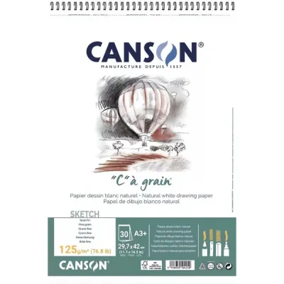 "C" à grain skicák - (125g/m2, 30 archů) Canson