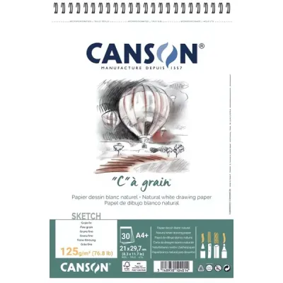 "C" à grain skicák - (125g/m2, 30 archů) Canson