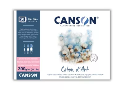Canson Coton d’Art, lepený Bavlna - HP 300g - varianty Canson Coton d’Art, lepený Bavlna - HP 300g - varianty