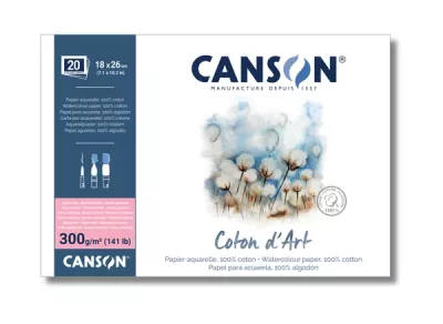 Canson Coton d’Art, lepený Bavlna - HP 300g - varianty Canson Coton d’Art, lepený Bavlna - HP 300g - varianty