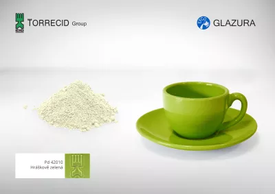 Lesklá glazura - (1kg) - hráškově zelená