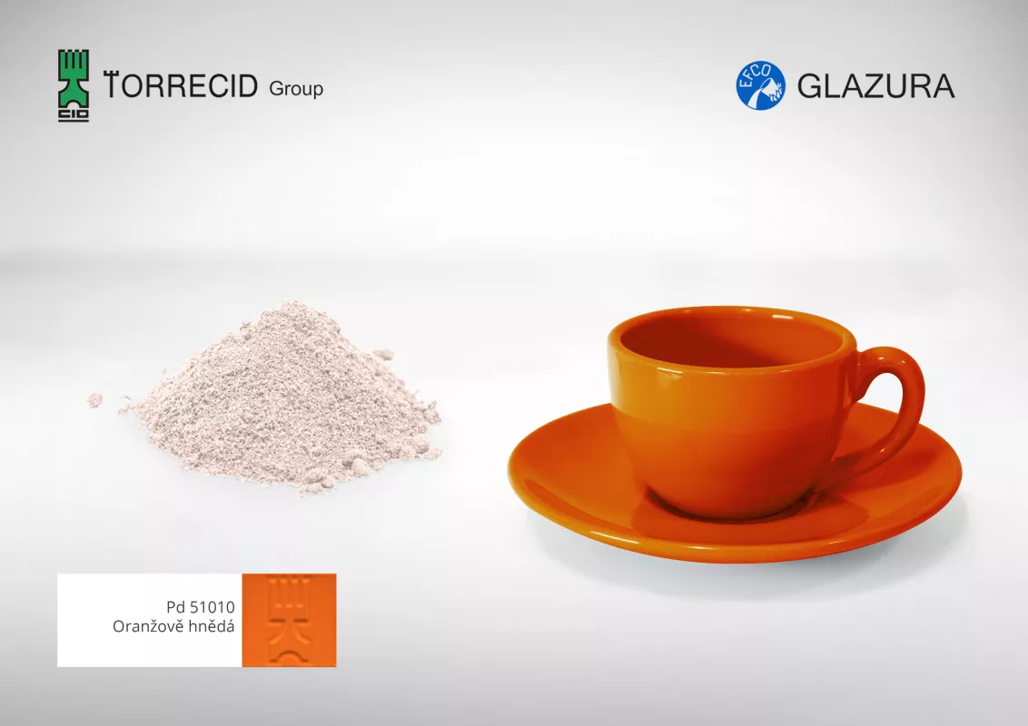 Lesklá glazura - (1kg) - oranžově hnědá