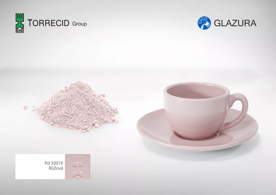 Lesklá glazura - (1kg) - růžová
