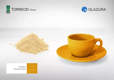 Lesklá glazura - (1kg) - žloutkově žlutá