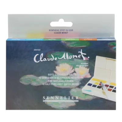 Sada akvarelových barev Claude Monet Sennelier - 12barev