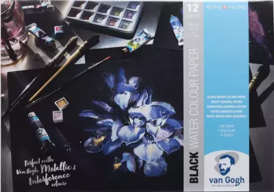 Skicák černého akvar. papíru Van Gogh 360g - varianty Skicák černého akvar. papíru Van Gogh 360g - varianty