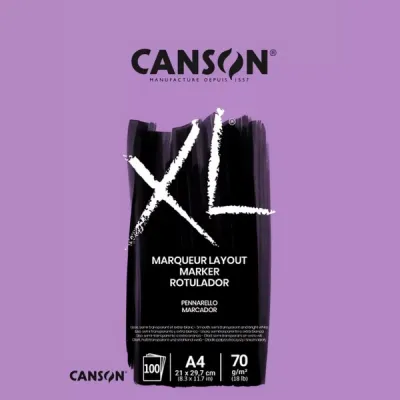 Umělecký blok Canson XL MARKER -  A4 (100 listů,70g)  lepený