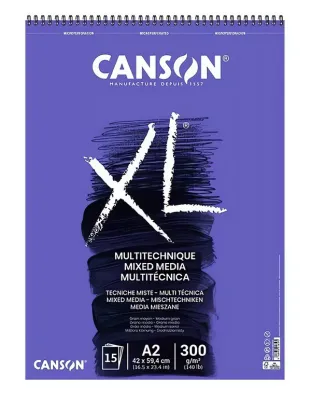 Umělecký blok Canson XL MEDIA - (300g) kroužková vazba - varianty