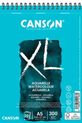 Umělecký blok XL Aqarelle Canson - (300g) kroužková vazba - varianty