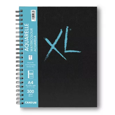 XL Book Aquarelle skicák kr.vazba 34l CP 300g - varianty Canson