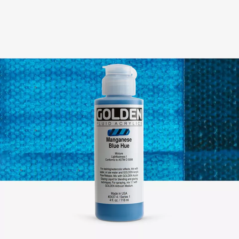 Akrylová barva Golden FLUID 118 ml - varianty - Manganese Blue Hue 2437